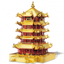 Gold Crane Tower 3D Metal Model Building Kit